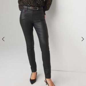 NEW!! WHITE HOUSE BLACK MARKET HIGH RISE COATED SKINNY JEANS